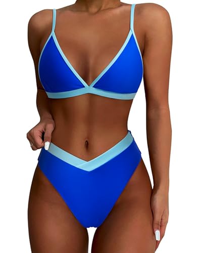 DOULAFASS V-förmige Taille Bikini Damen Set Hoher Schnitt Triangel Bikini 2tlg Bademoden DOULAFASS V-förmige Taille Bikini Damen Set Hoher Schnitt Triangel Bikini 2tlg Bademoden von DOULAFASS