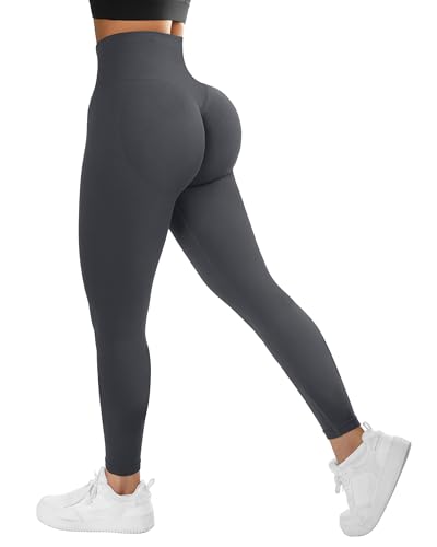 DOULAFASS Versteckte Scrunch Leggings Push Up Sport Leggings Damen Lang Blickdichte Yoga Leggings High Waist Gym Sporthose von DOULAFASS