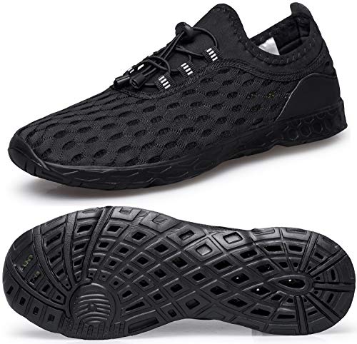 DOUSSPRT Damen Wasserschuhe Schnell Trocknend Sport Aquaschuhe, Dunkelschwarz, 41 EU DOUSSPRT Damen Wasserschuhe Schnell Trocknend Sport Aquaschuhe, Dunkelschwarz, 41 EU von DOUSSPRT