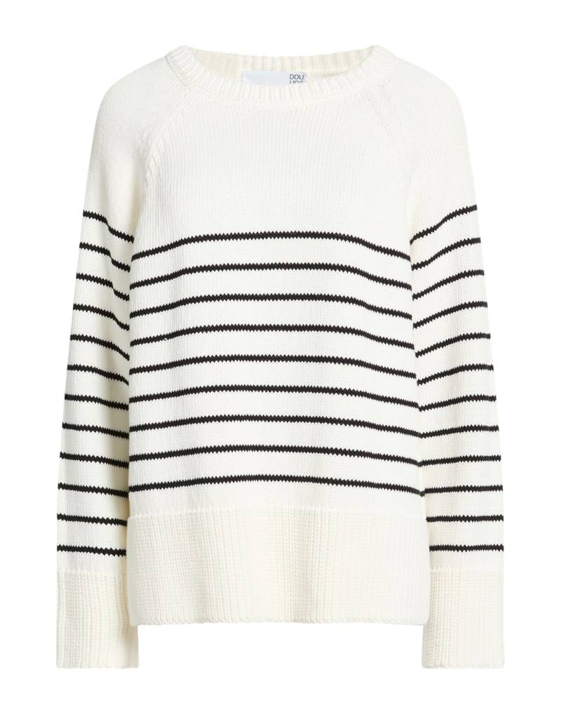 DOUUOD Pullover Damen Weiß von DOUUOD