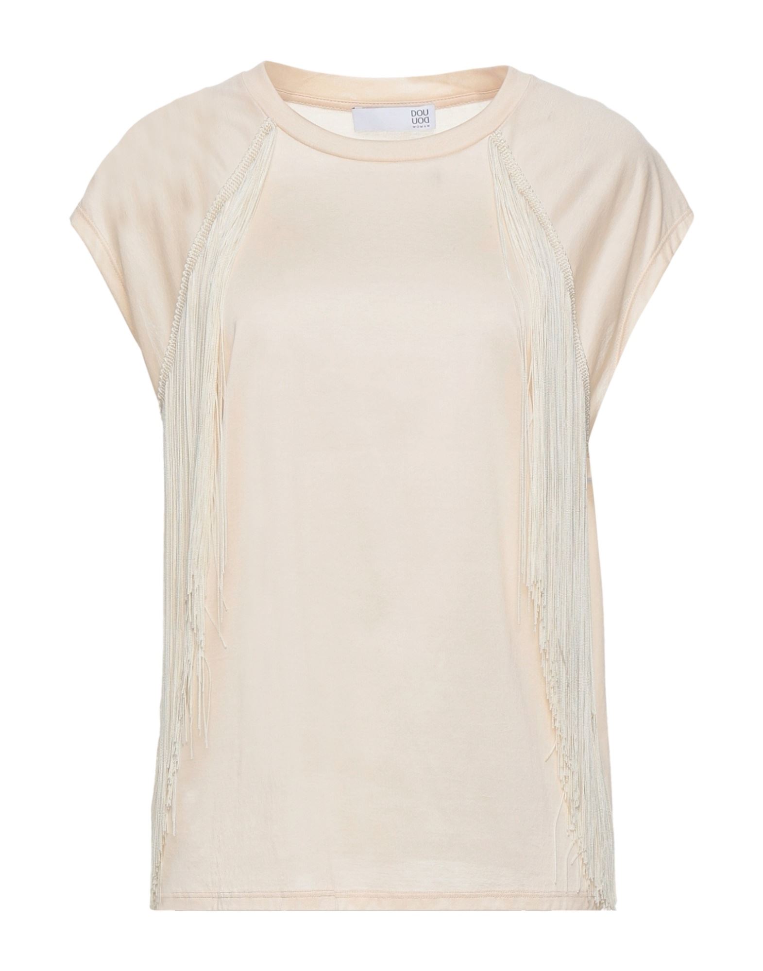 DOUUOD T-shirts Damen Beige von DOUUOD