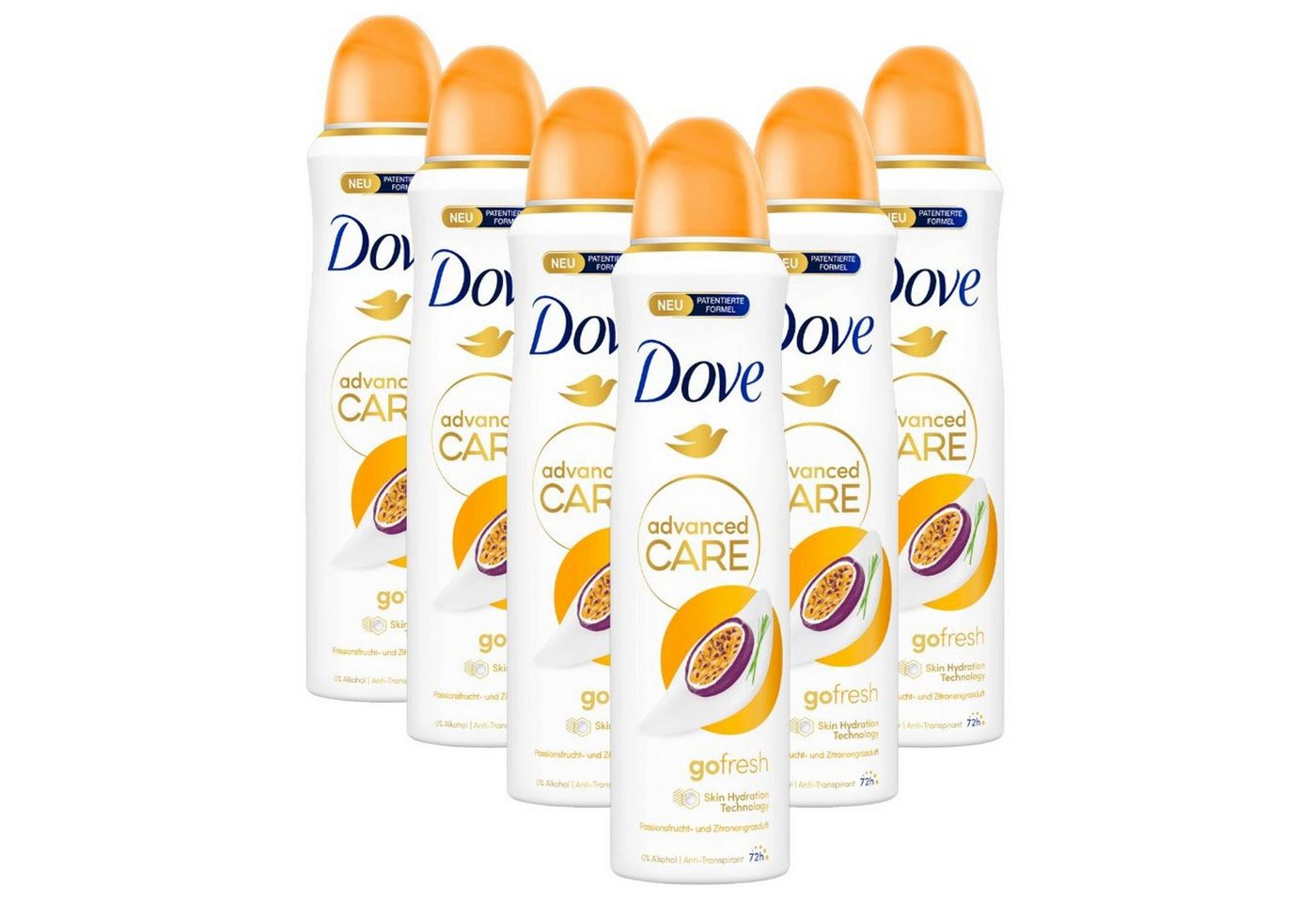 DOVE Deo-Set Advanced Care Anti-Transpirant Deo Spray go fresh 6x 150ml von DOVE