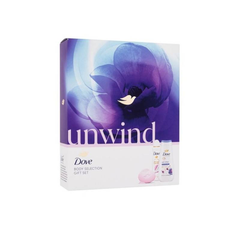 DOVE Hautpflege-Set Körperpflege-Geschenkset mit Unwind-Duftdiffusor von DOVE