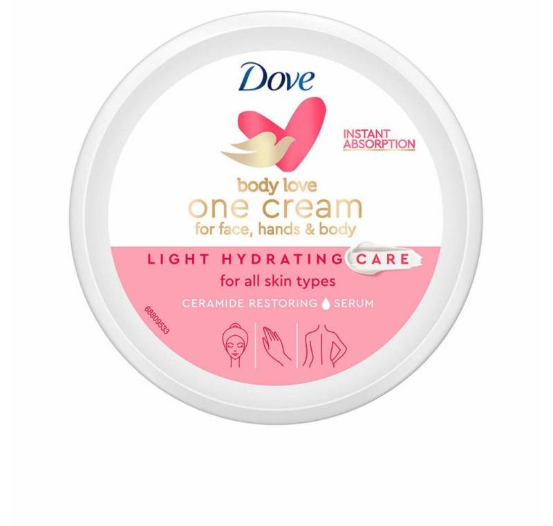 DOVE Körperpflegemittel Light Hydrating Cream Cara Cuerpo y Manos 250ml von DOVE
