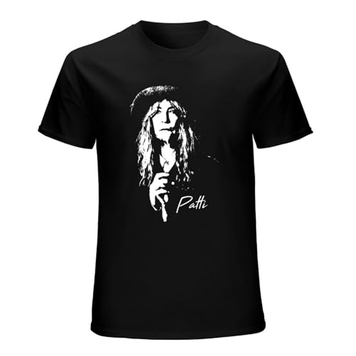 Patti Smith - Portrait T-Shirt Anime T-Shirt Short Sleeve T-Shirt Anime Men Clothing Black M von DOYEFZQC