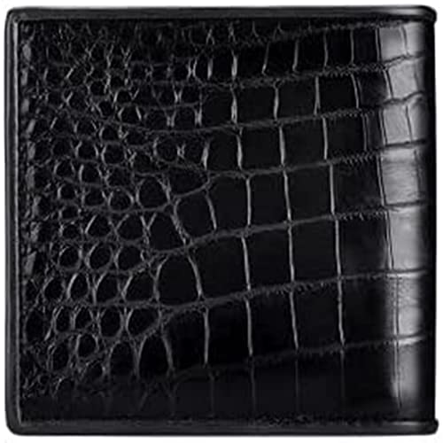 DPCDAN Kartenhalter Krokodil-Leder-Geldbörsen Mode-Hochleistungs-Mann-Haut-Brieftasche Bi-fold Folio Vintage Short Multi Card Business Purse Storage Bag Portemonnaie von DPCDAN