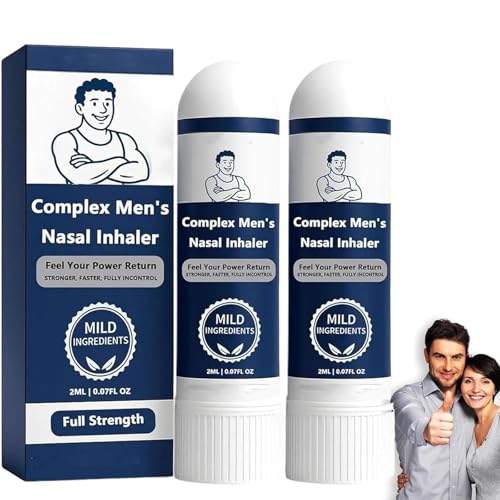 Surfgow Inhalator, Surfgow Vital Nasenstift, Komplexer Naseninhalator für Männer, Naseninhalatorstift für Männer, Nasenaufkleber mit natürlicher Formel, gibt Energie und Vitalität zurück (2PCS) von DPKSML