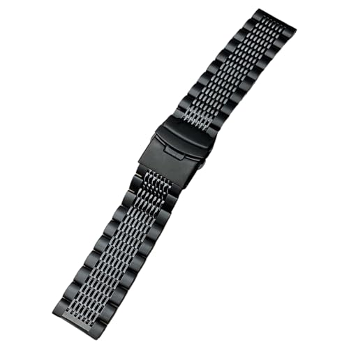 DPSQQ Uhrenarmband, Edelstahl-Uhrenarmband, schweißfester Gürtel for 20 mm/22 mm/24 mm Smartwatch-Zubehörarmband(20mm,Silver) von DPSQQ