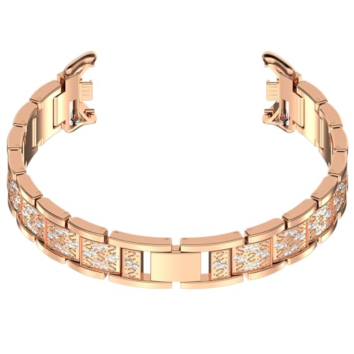 DPSQQ Uhrenarmband, bequemes for Band 9 8, intelligentes Armband mit verstellbarer Länge(Rose Gold) von DPSQQ