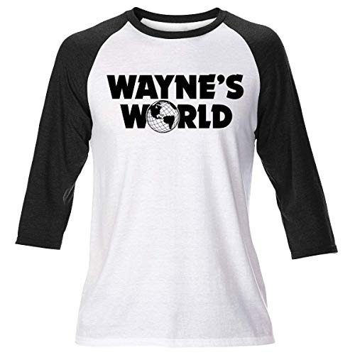 DPX-1 Herren Waynes World Langärmliges T-Shirt Waynestock Komödie 2 - Schwarz, S von DPX-1