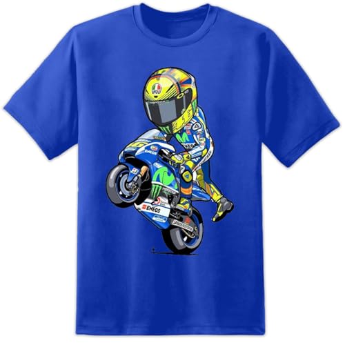 DPX-1 Herren YZR M1 Factory Racing T-Shirt YZF R1 R6 Yoshimura Moriwaki, blau, L/XL von DPX-1