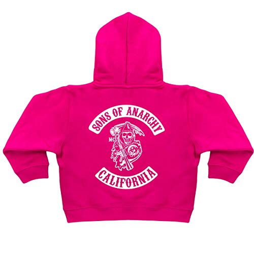 DPX-1 Mädchen Baby/Kinder Sons of Anarchy Kapuzenpulli (6 Monate - 6 Jahre) Redwood Original Jax Teller Samcro - Rosa, 6-12 Months von DPX-1