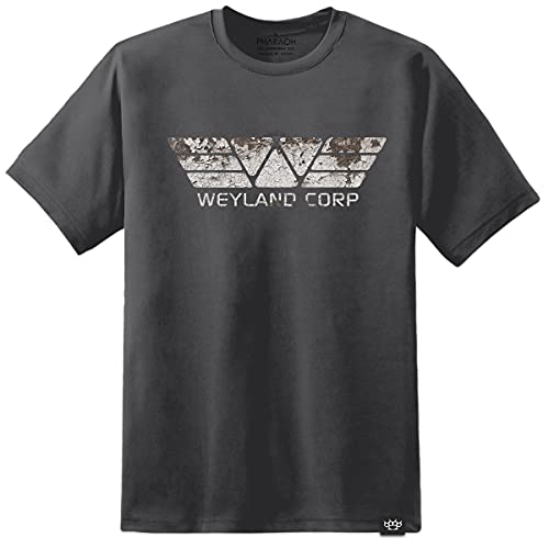 DPX-1 Prometheus Alien Movie T-Shirt Weyland Yutani (S-2XL) Dunkelgrau - Dunkelgrau, L von DPX-1