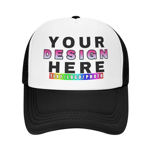 DQHXTK personalisiert Cap personalisierte Baseballkappe mit Foto/Logo/Text Cap selbst gestalten Trucker-Caps für Männer & Frauen in großen Mengen von DQHXTK