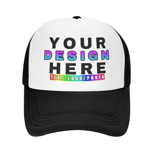 DQHXTK personalisiert Cap personalisierte Baseballkappe mit Foto/Logo/Text Cap selbst gestalten Trucker-Caps für Männer & Frauen in großen Mengen von DQHXTK