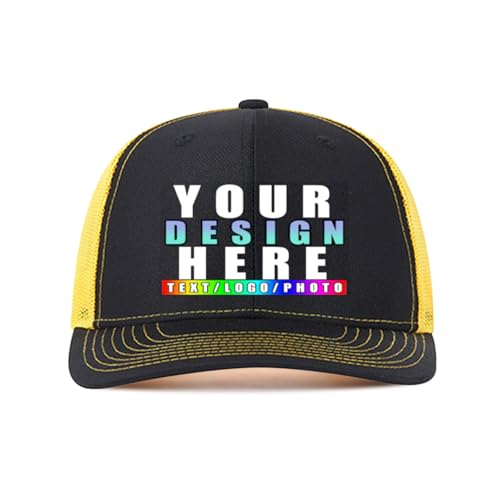 DQHXTK personalisiert Cap personalisierte Basecap personalisierte Kappe personalisiertes Baseball Cap mit Foto/Logo/Text Kappe selbst gestalten Trucker Caps für Männer & Frauen in großen Mengen von DQHXTK