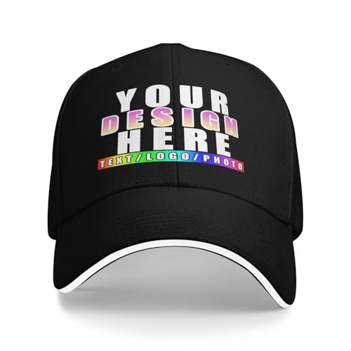 DQHXTK personalisiert Cap personalisierte Basecap personalisierte Kappe personalisiertes Baseball Cap mit Foto/Logo/Text Kappe selbst gestalten Trucker Caps für Männer & Frauen in großen Mengen von DQHXTK