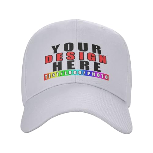 DQHXTK personalisiert Cap personalisierte Basecap personalisierte Kappe personalisiertes Baseball Cap mit Foto/Logo/Text Kappe selbst gestalten Trucker Caps für Männer & Frauen in großen Mengen von DQHXTK