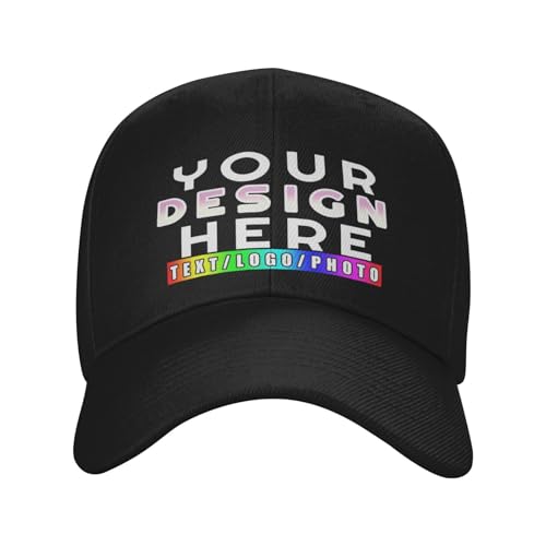 DQHXTK personalisiert Cap personalisierte Basecap personalisiertes Baseball Cap mit Foto –selbst gestalten mit Ihrem Logo Kappe, Unisex-Trucker-Kappe Mesh Cap von DQHXTK
