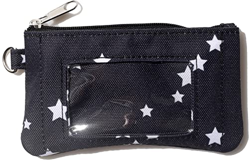 ID Holder Wallet Stars Print ID case with Lanyard, Lanyard and ID Holder, Zip id case with Lanyard, Key Chain Wallet von DQL