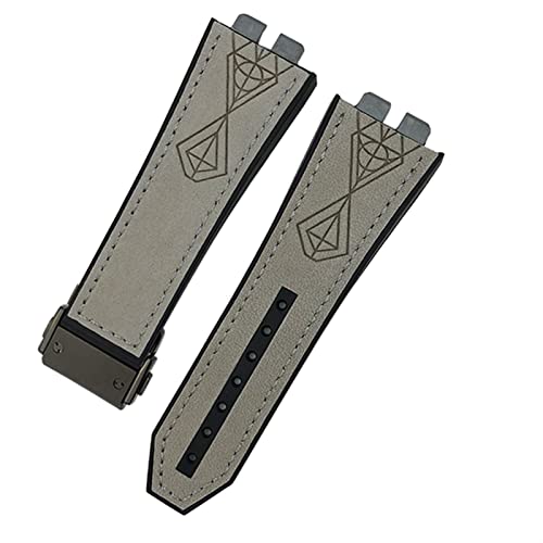 DQZRTUECA Weiches Kautschuk-Silikon-Taucheruhrarmband, 17 * 27 mm Gummi-Silikon-Uhrenarmband for 42 mm 441 440 Kalbsleder-Schnellverschluss-Uhrenarmband/28/17 * 27 mm(17) von DQZRTUECA