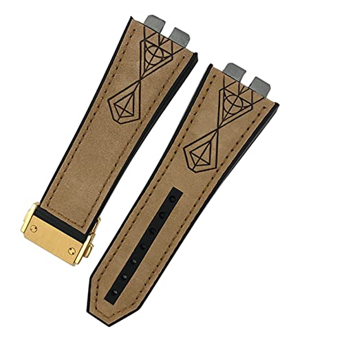 DQZRTUECA Weiches Kautschuk-Silikon-Taucheruhrarmband, 17 * 27 mm Gummi-Silikon-Uhrenarmband for 42 mm 441 440 Kalbsleder-Schnellverschluss-Uhrenarmband/28/17 * 27 mm(22) von DQZRTUECA