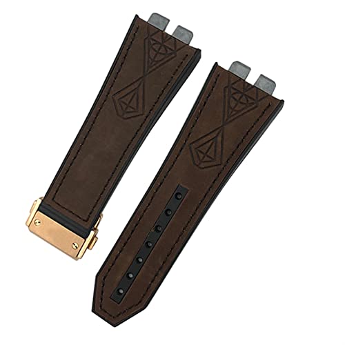 DQZRTUECA Weiches Kautschuk-Silikon-Taucheruhrarmband, 17 * 27 mm Gummi-Silikon-Uhrenarmband for 42 mm 441 440 Kalbsleder-Schnellverschluss-Uhrenarmband/28/17 * 27 mm(27) von DQZRTUECA