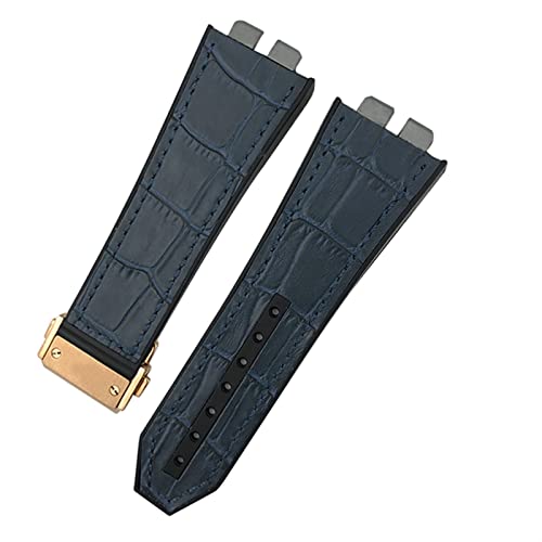 DQZRTUECA Weiches Kautschuk-Silikon-Taucheruhrarmband, 17 * 27 mm Gummi-Silikon-Uhrenarmband for 42 mm 441 440 Kalbsleder-Schnellverschluss-Uhrenarmband/28/17 * 27 mm(31) von DQZRTUECA