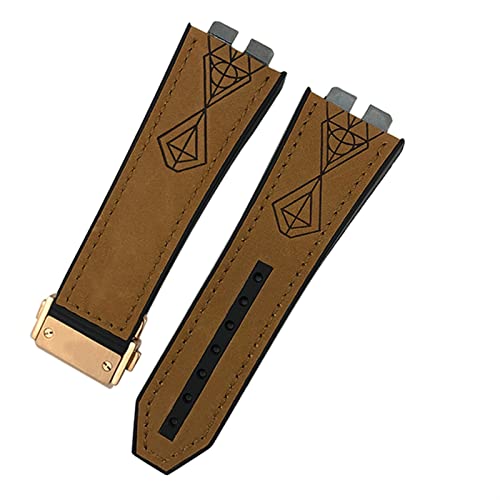 DQZRTUECA Weiches Kautschuk-Silikon-Taucheruhrarmband, 17 * 27 mm Gummi-Silikon-Uhrenarmband for 42 mm 441 440 Kalbsleder-Schnellverschluss-Uhrenarmband/28/17 * 27 mm(35) von DQZRTUECA