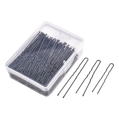 U-förmige Haarnadeln Haarklemmen, 5 cm lang 300 Stück Dutts gewellte U-förmige Haarnadeln von DQZRTUECA