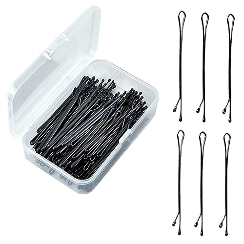 U-förmige Haarnadeln Haarnadeln schwarz, 300 Stück wiederverwendbare Anti-Rutsch-Haarspangen für Frauen und Mädchen, schmerzlose Haarspangen mit Box(Style A) von DQZRTUECA
