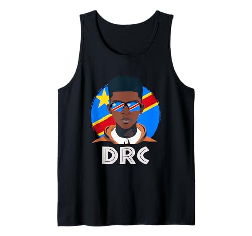 Herren DR Kongo, Kongolesische Flagge, DR Kongo Junge, Afrikanischer Junge, Kongolesisch Tank Top von DR Congo Flag Gifts for Congolese Teens & Boys