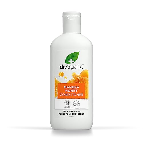 Dr Organic Manuka-Honig Conditioner, Wiederherstellend, Trockenes Haar, Für Männer und Frauen, Natürlich, Vegetarisch, Tierversuchsfrei, Paraben- & SLS-frei, Zertifiziert Bio, 265ml von DR ORGANIC