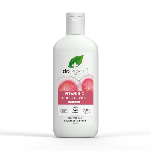 Dr. Organic Guave Conditioner, Vitamin C, gefärbtes Haar, Herren, Damen, natürlich, vegan, tierversuchsfrei, paraben- und SLS-frei, biologisch, 265ml von DR ORGANIC