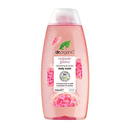 Dr. Organic Guave Körperwäsche, Duschgel, Herren, Damen, natürlich, vegan, tierversuchsfrei, paraben- und SLS-frei, biologisch, 250ml von Dr.Organic