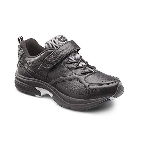 DR. COMFORT Spirit Damen Therapeutische Diabetiker-Schuh, Leder, Nicht bindend, elastische Spitze, Schwarz (schwarz), 38 M EU von DR. COMFORT