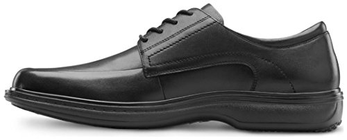 Dr. Comfort Klassischer Herren Therapeutischer Diabetiker Extra Tiefe Kleid Schuh Leder Spitze, schwarz, 42 EU von DR. COMFORT