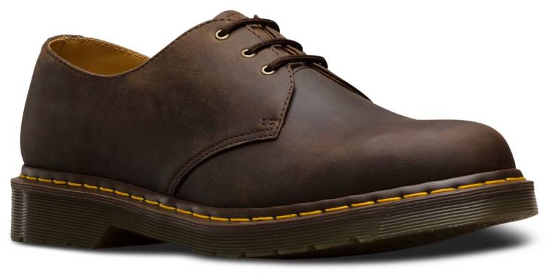 DR. MARTENS 3 Eye 1461 Crazy Horse Schnürschuh Freizeitschuh, Halbschuh, Schnürschuh mit Kontrastnaht von DR. MARTENS