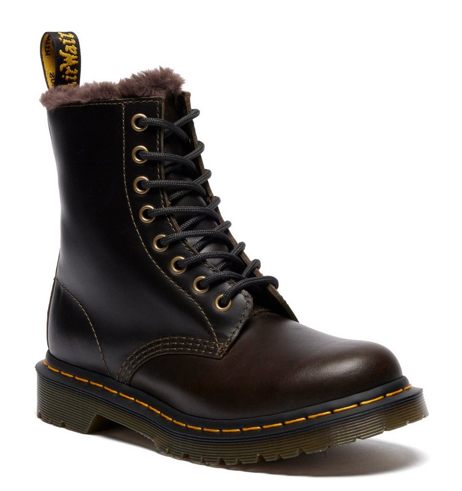 DR. MARTENS 1460 Serena 8 Eye Boot Winterboots Stiefel, Schnürboots mit stabilem Blockabsatz von DR. MARTENS