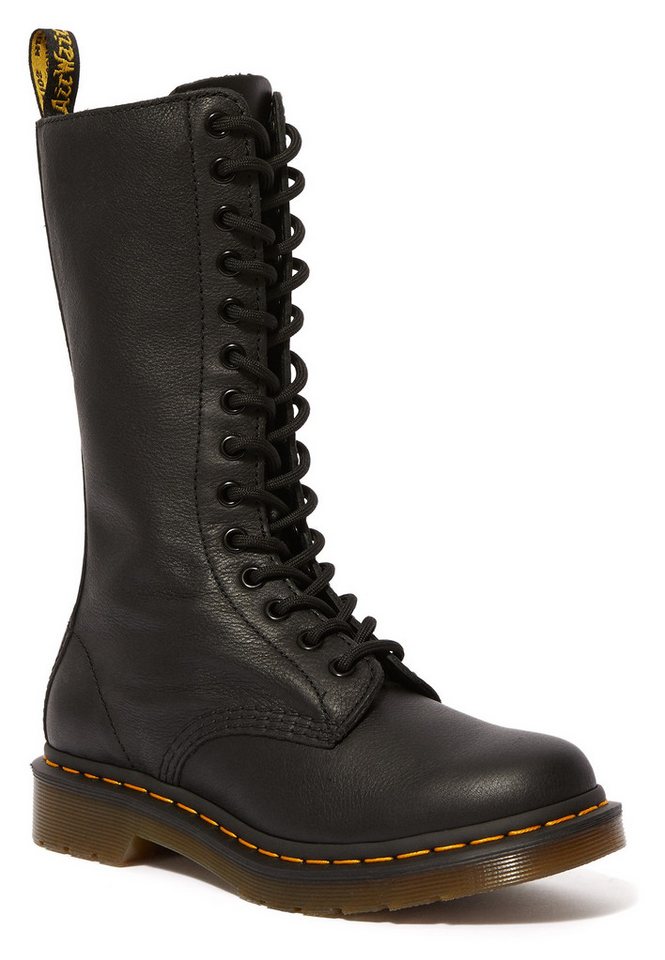 DR. MARTENS 1B99 Black Virginia Schnürstiefel Langschaftstiefel, Boot mit Reißverschluss von DR. MARTENS