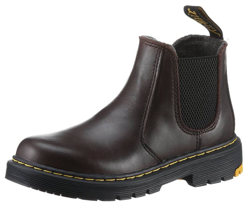 DR. MARTENS 2976 J Dark Brown Oil Finished Full Grain WP Chelseaboots mit praktischem Reißverschluss von DR. MARTENS