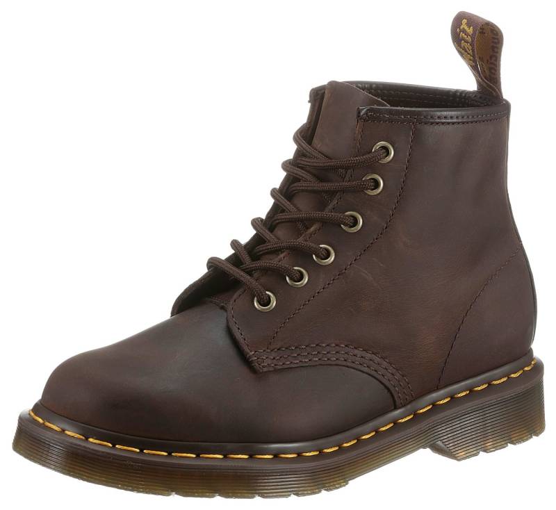 DR. MARTENS 6 Eye Boot 101 CRAZY HORSE Schnürboots Boots, Stiefel mit gepolsterter Sohle von DR. MARTENS
