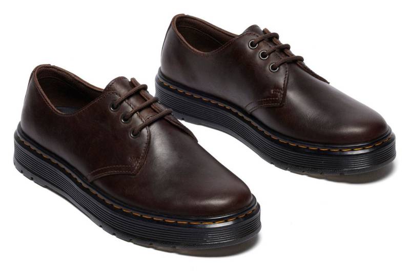 DR. MARTENS BROOKLINE LO LEDER SCHUHE Schnürschuh Freizeitschuh, Halbschuh, mit Luftkammern Laufsohle von DR. MARTENS