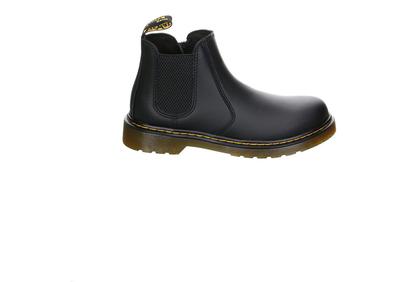 DR. MARTENS Dr. Martens 2976 J Leder Klettstiefel Junge schwarz Klettschuh von DR. MARTENS