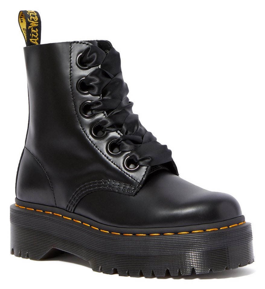 DR. MARTENS Molly Schnürboots Plateauboots, Chunky Boot mit modischen Schnürsenkeln von DR. MARTENS
