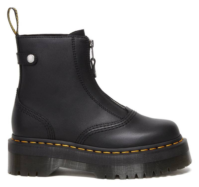 DR. MARTENS Jetta Plateau Stiefel Schlupfboots Schlupfboots mit Vorder-Reißverschluss, Plateausohle von DR. MARTENS
