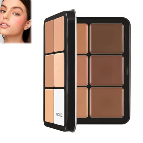 Carla Secret Palette, Carla Secret Concealer Palette, 12 Colors Carla Secret Cream Blush Palette, Long-Wearing Full Coverage Makeup for All Skin Types (Concealer-E112) von DRABEX