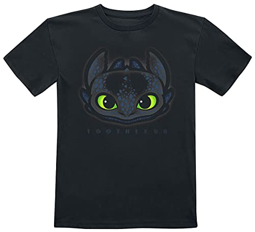 DRACHENZÄHMEN LEICHT GEMACHT Kids - Toothless Unisex T-Shirt schwarz 116 von DRACHENZÄHMEN LEICHT GEMACHT