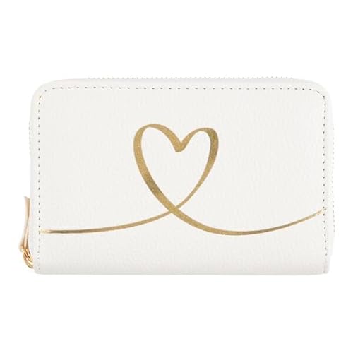 DRAEGER PARIS 1886 Damen Herz Gold – Weiß Geldbörse von DRAEGER