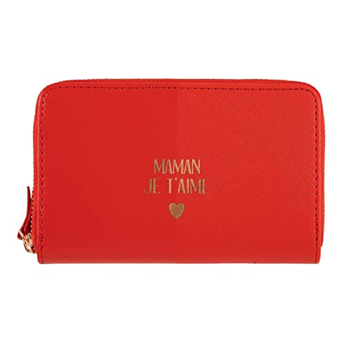 DRAEGER PARIS 1886 Damen Maman Je T'Aime – Rot Geldbörse von DRAEGER PARIS 1886